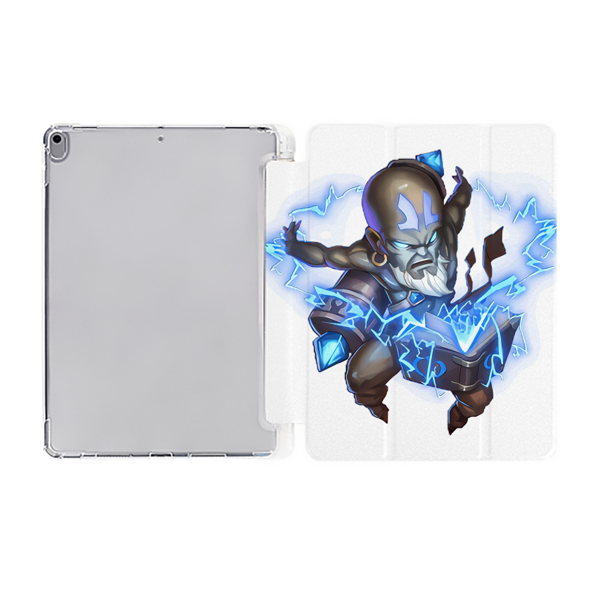 （画像用） リーグ・オブ・レジェンド League of Legends LOL IPad ケース ペン収納付き 三つ折りスタンド PUレザー×シリコン 対応機種9.5/10.5/10.9インチ